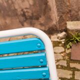 Restored 60s folding garden bench