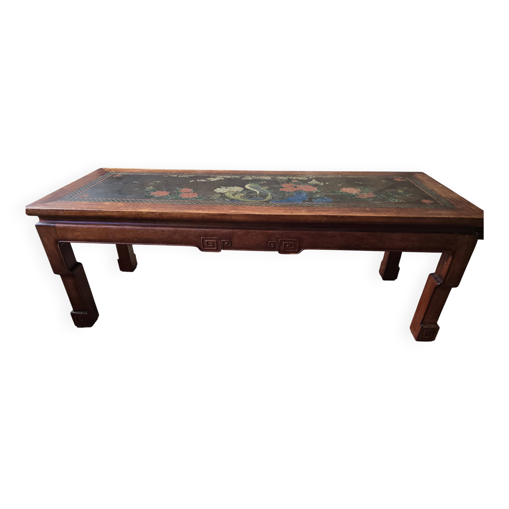 Ancienne table basse laquée chinoise