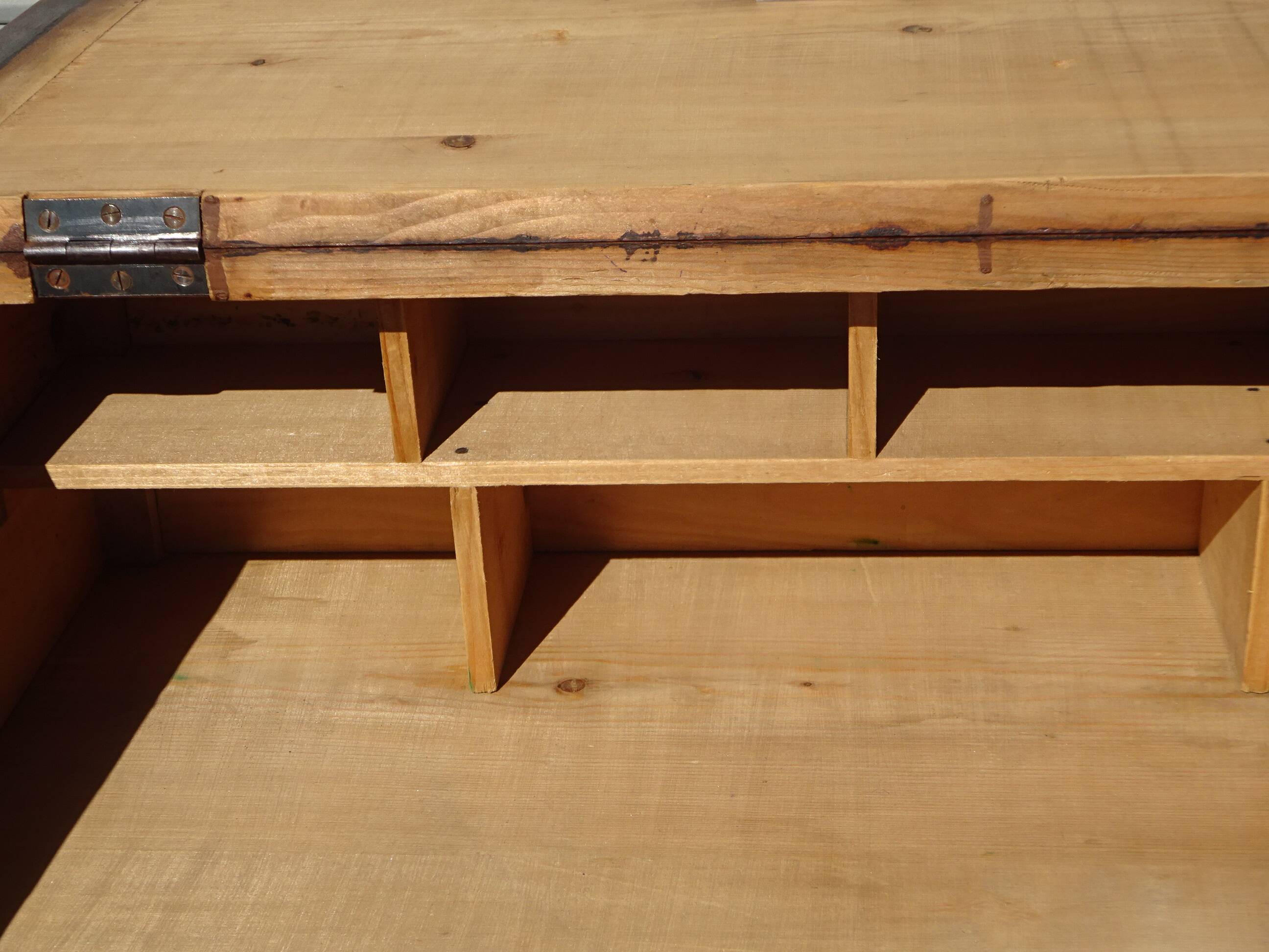 Small vintage desk with storage.