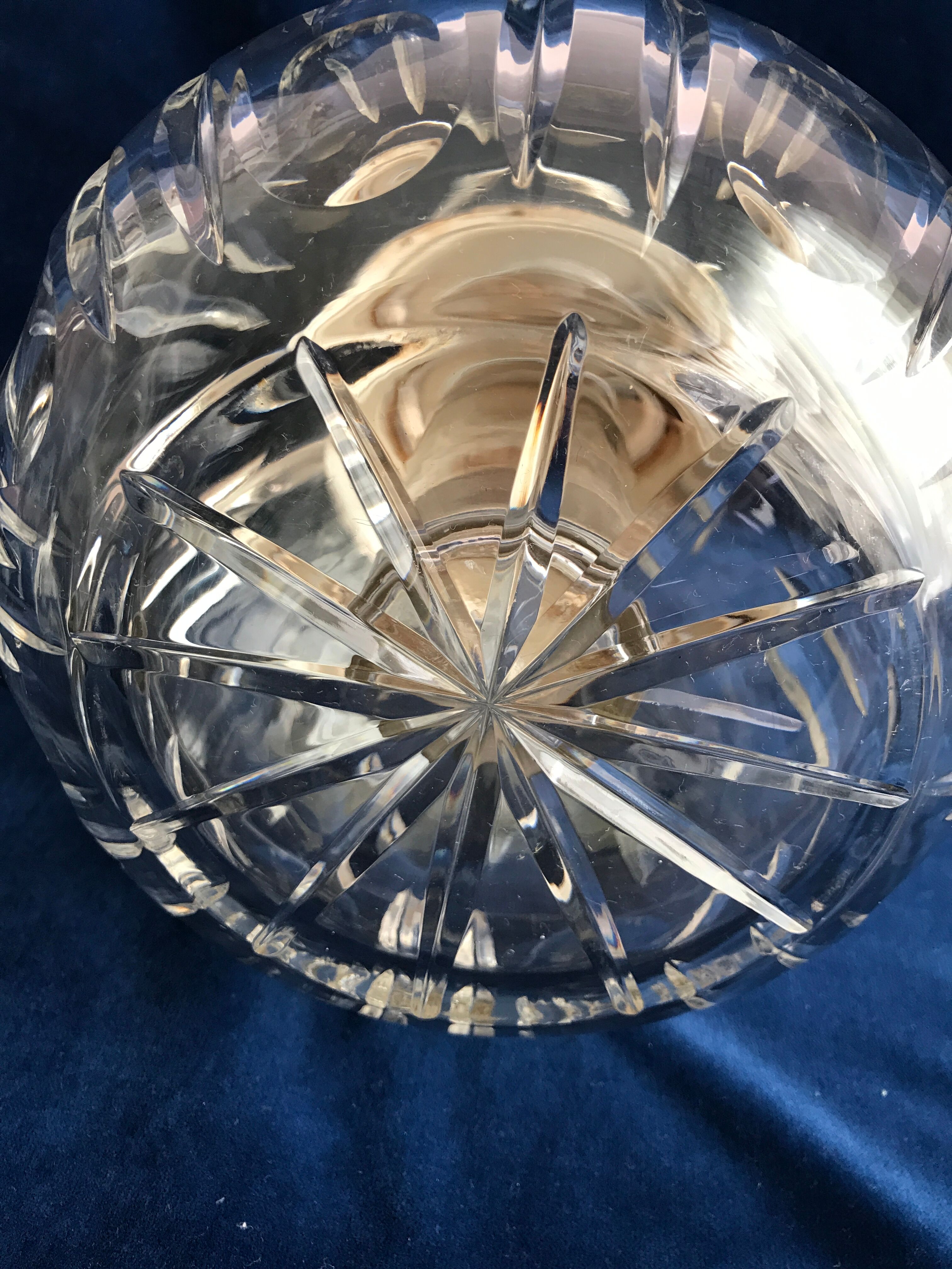 Old crystal orangeade decanter