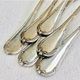 6 oyster forks Christofle crossed ribbons silver metal