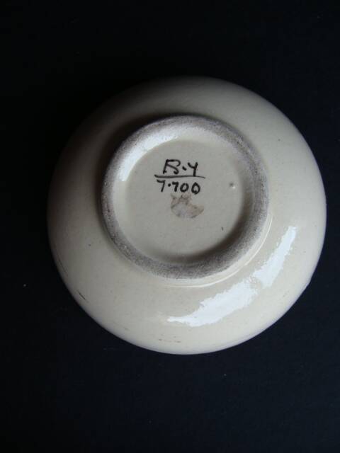 Vintage Quimper earthenware bowl