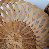 Lot de 4 corbeilles osier
