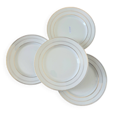 4 vintage flat plates porcelain from St Amand 191103