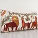 Vintage embroidered cushion cover 46x86 cm