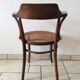 Fauteuil de bureau Thonet cannage et bois