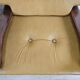 1980s leather and solid wood armchairs