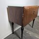 80s Italian Nightstand with Glass top