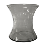 Photophore vase in the shape of a transparent diabolo