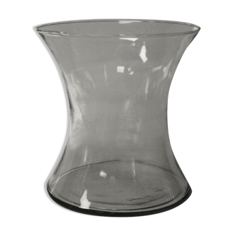 Photophore vase in the shape of a transparent diabolo