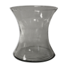 Vase photophore en forme de diabolo transparent
