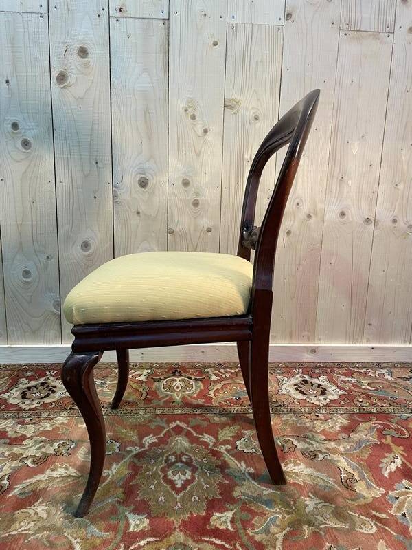 Set of 6 Louis XV mahogany chairs