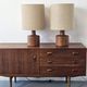 Pair of vintage teak lamps by Belform, Denmark 1960s