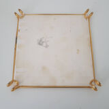 Underside faience bouquet of roses- Vintage