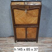 Louis XV period secretary in marquetry and veneer, 18th century.