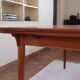 Table à manger scandinave extensible en teck années 60