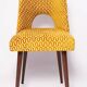 Mustard yellow shell chair, mid-century style, Europe, 1960s.