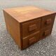 Oak craft cabinet with 4 drawers