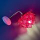 Vintage pink mother-of-pearl angled wall lamp