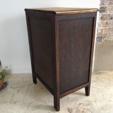 Vintage bedside tables legs compass