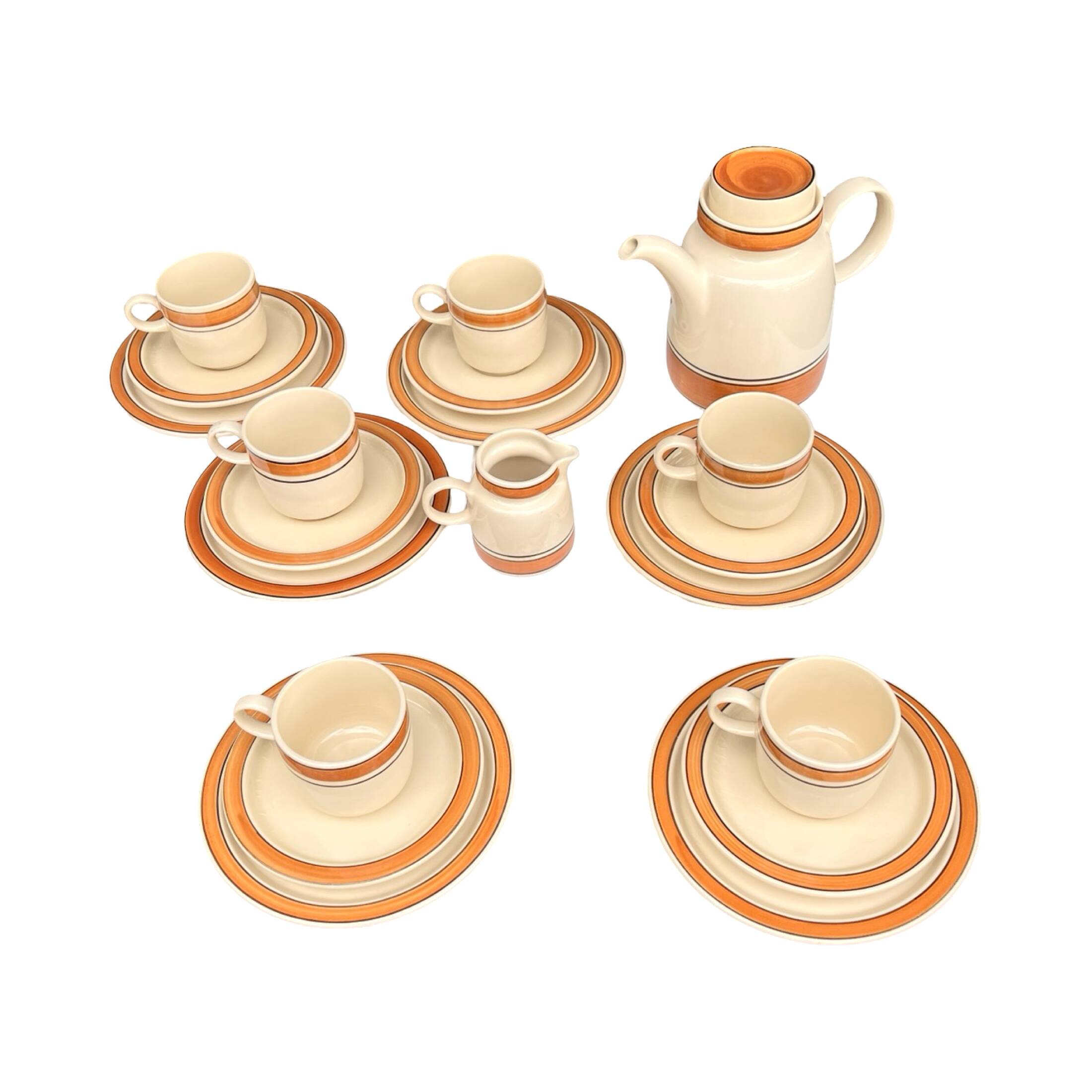 Melitta coffee set for 6 people, Germany, 1970s.