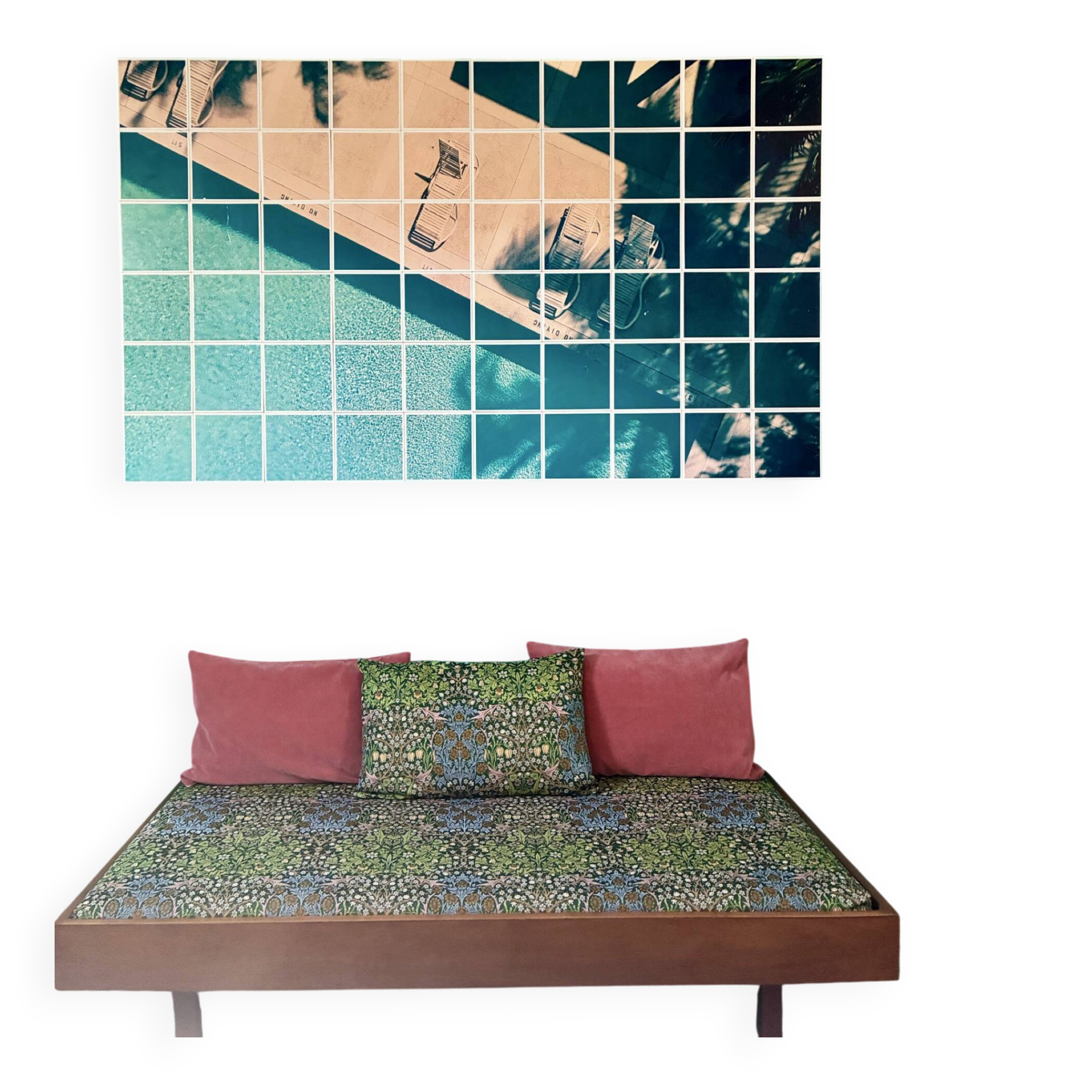 Vintage Scandinavian Banquette / Daybed