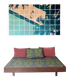 Vintage Scandinavian Banquette / Daybed