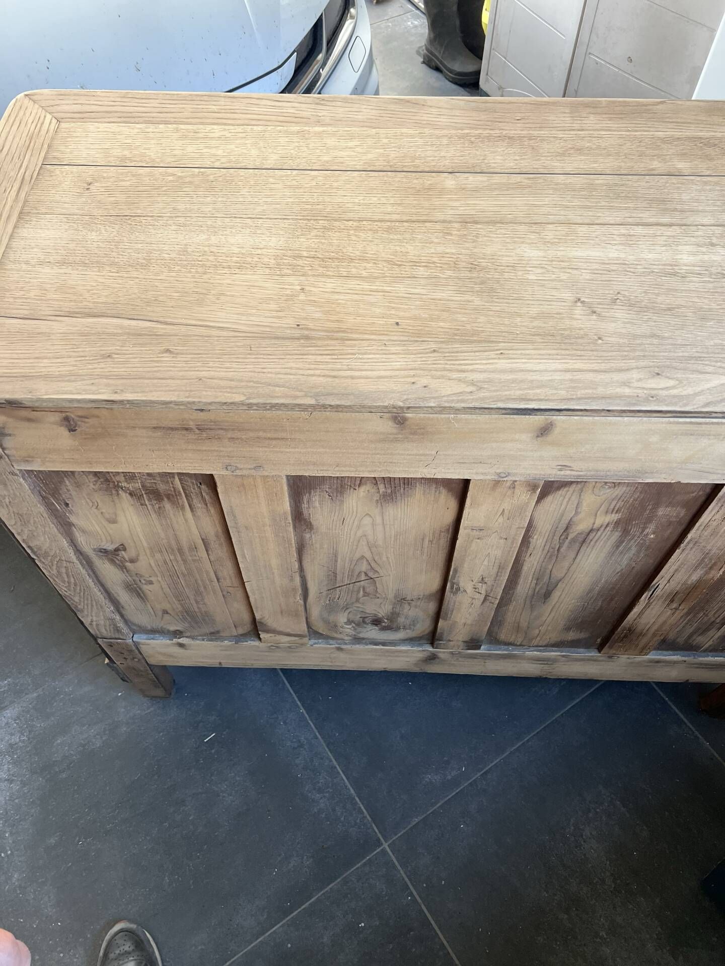 Ancienne commode en chêne poncée