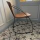 4 chaises de salle à manger en cuir marron Arrben