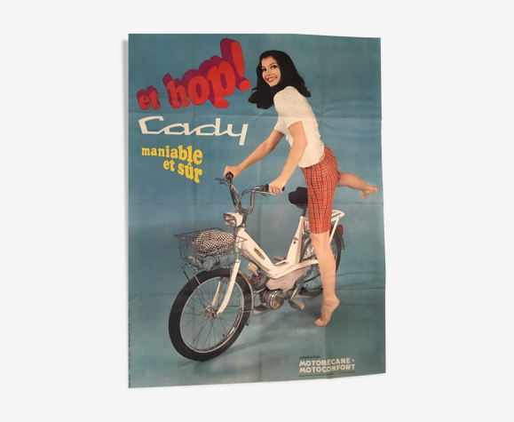 Vintage poster Motobecane Motoconfort Cady "And Hop!" - 1968