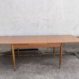 Dining table two extensions vintage Scandinavian style
