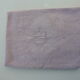 6 rectangular towels, damask cotton, Lilas tint and monogrammed OG, art deco