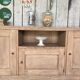 Raw wood sideboard