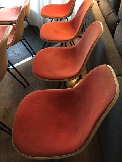 Series of 8 chairs DSS Charles Eames for Herman Miller, 1970