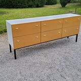 Enfilade store furniture of the 70s six large drawers