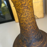 Golden yellow ochre Accolay ceramic vase