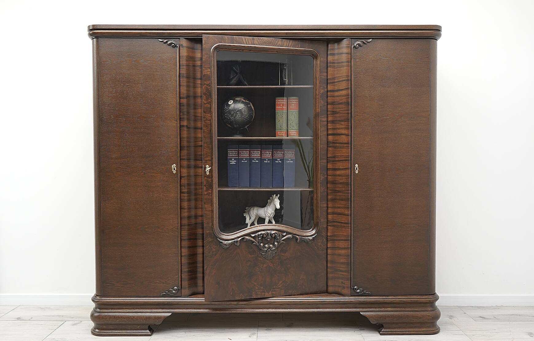 Old bookcase from the 1930s. After professional renovation.