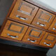 Dutch oak apothecary, filing cabinet, circa 1940s