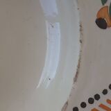 7 hollow plates. enamelled pattern. lonwy. model antibes.