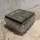 Vintage square ceiling lamp 1970