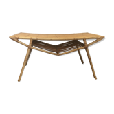 Table basse en rotin, 1950