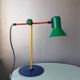 1980s metal desk lamp, Memphis style