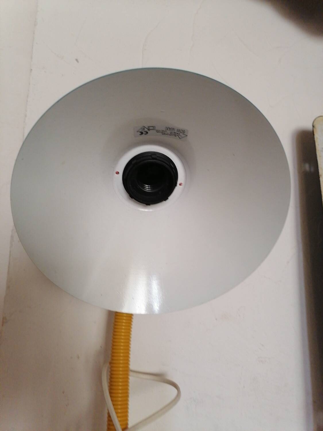 Vintage Memphis style aluminum desk lamp