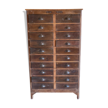 Antique teak drawer cabinet