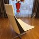 Kastel Kayak armchair in white leather, Modern Italy