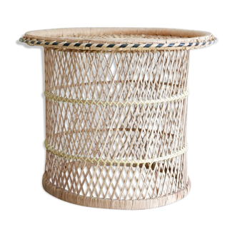 Table round wicker early 1960s