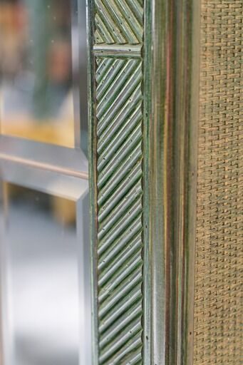 Bamboo and glass display from the 70s 80s