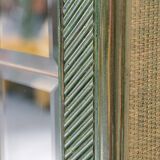 Bamboo and glass display from the 70s 80s