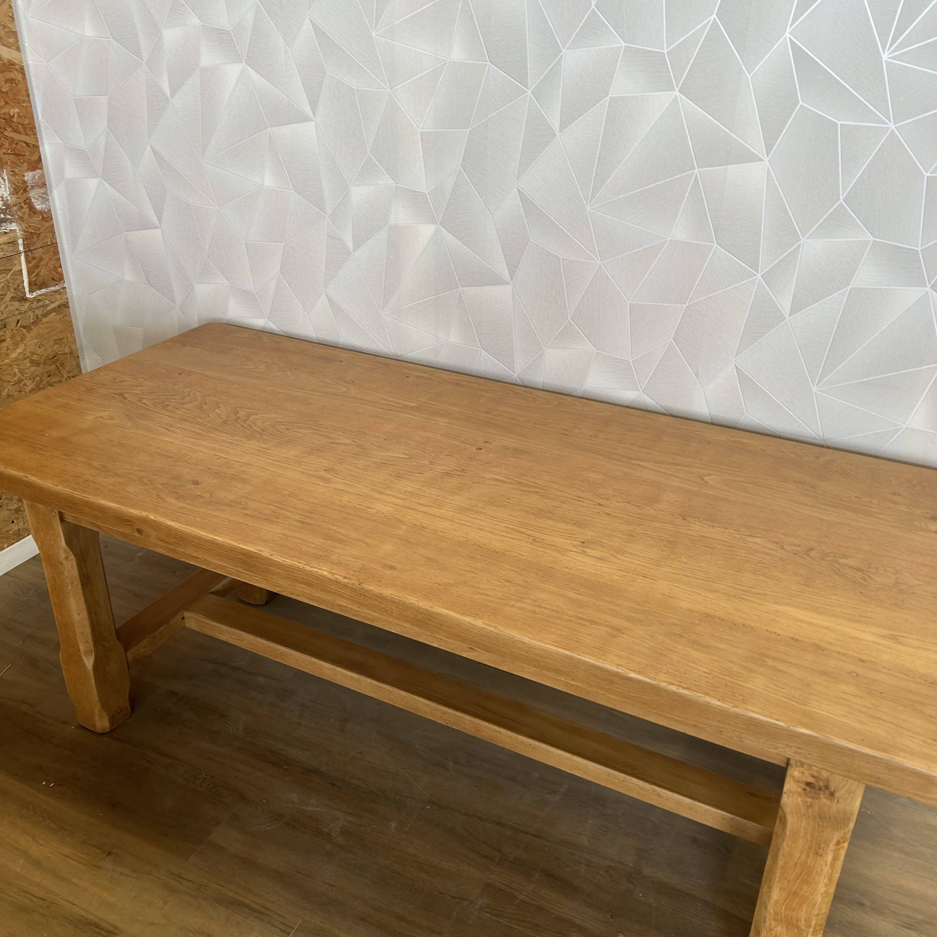 Solid oak farm table