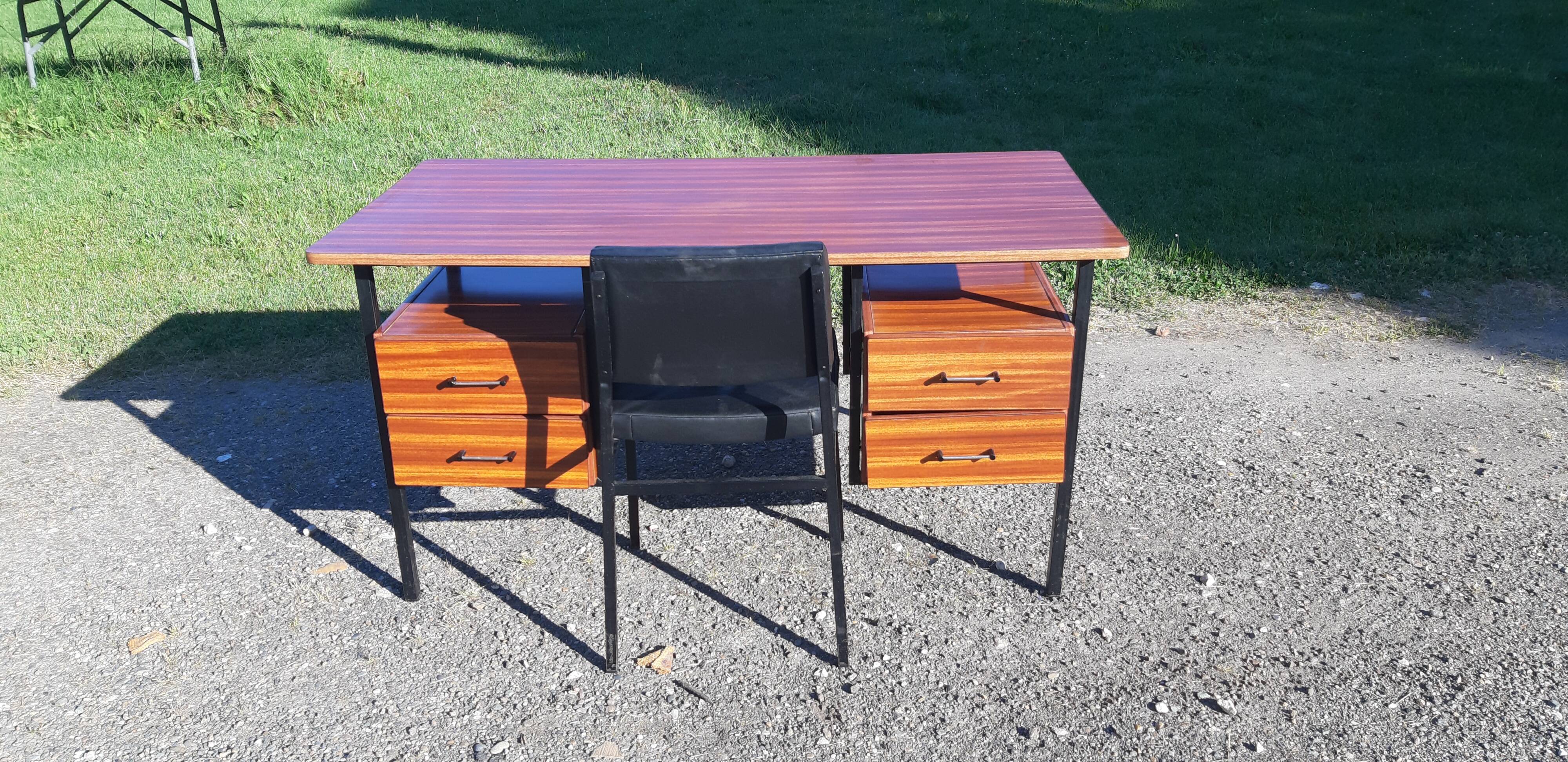Vintage office of the 60s metal and formica